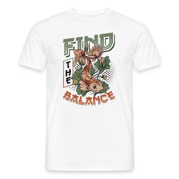 Meditation Japanische Koi - Männer T-Shirt - Weiß - Vorne - AI Model Male 178 dark (178cm)