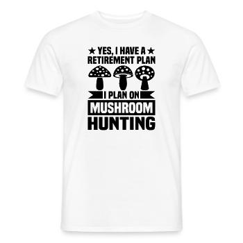 Mushroom Picker Mushrooms Mushroom Finder Mushroom Gift - Men's T-Shirt - white - Front - AI Model Male 178 dark (178cm)