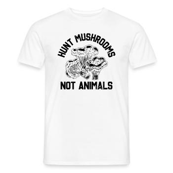 Mushroom Picker Mushrooms Mushroom Finder Mushroom Gift - Men's T-Shirt - white - Front - AI Model Male 178 dark (178cm)