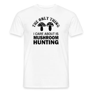 Mushroom Picker Mushroom Finder Gift Idea - Men's T-Shirt - white - Front - AI Model Male 178 dark (178cm)