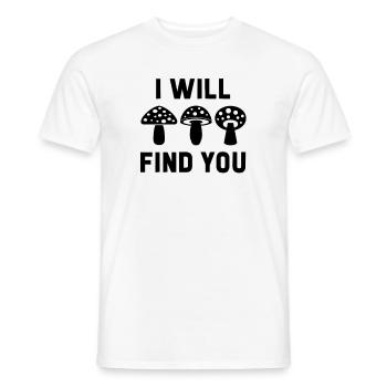 Mushroom Picker Mushroom Finder Gift Idea - Men's T-Shirt - white - Front - AI Model Male 178 dark (178cm)