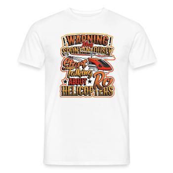 Warnung Kann Spontan Anfangen, Über Rc Zu Reden - Männer T-Shirt - Weiß - Vorne - AI Model Male 178 dark (178cm)