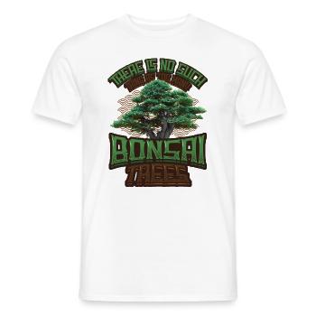 Il n’y a pas trop de bonsaïs. - T-shirt homme - blanc - Devant - AI Model Male 178 dark (178cm)