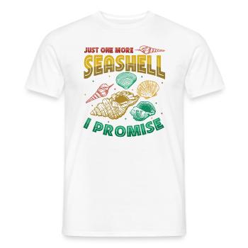Only one shell left, collector shell. - Men's T-Shirt - white - Front - AI Model Male 178 dark (178cm)