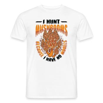 Ich Jage Pilze, Weil Ich Keine Morcheln Habe - - Männer T-Shirt - Weiß - Vorne - AI Model Male 178 dark (178cm)