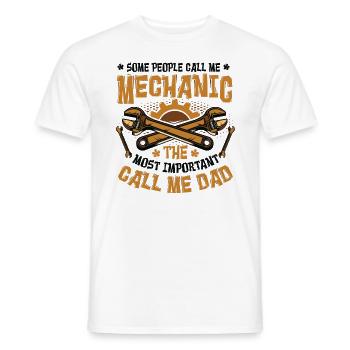 Mechaniker Das Wichtigste Call Me Dad - Männer T-Shirt - Weiß - Vorne - AI Model Male 178 dark (178cm)