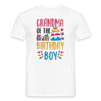 Grandma Of the Birthday Child - Men's T-Shirt - white - Front - AI Model Male 178 dark (178cm)