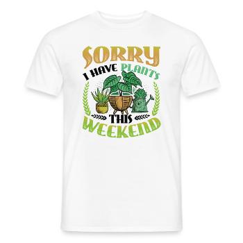 Tut Mir Leid, Dass Ich An Diesem Wochenende - Männer T-Shirt - Weiß - Vorne - AI Model Male 178 dark (178cm)