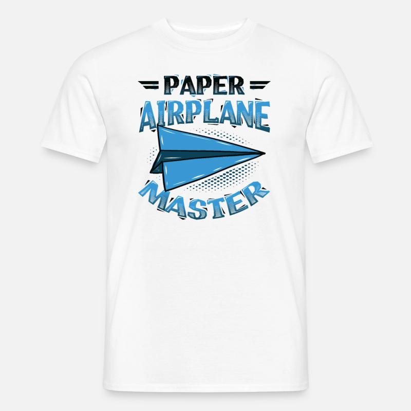 Papierflieger Master. - Männer T-Shirt - Weiß