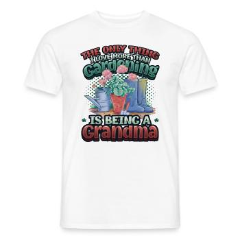 Amoureux du jardin, femmes, jardinage, grand-mère. - T-shirt homme - blanc - Devant - AI Model Male 178 dark (178cm)