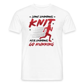 Echte Omas Gehen Laufen. - Männer T-Shirt - Weiß - Vorne - AI Model Male 178 dark (178cm)