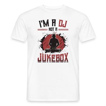 Ich Bin Ein Dj, Kein Jukebox-discjockey - Männer T-Shirt - Weiß - Vorne - AI Model Male 178 dark (178cm)