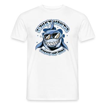 Je veux juste un morceau de toi, requin - T-shirt homme - blanc - Devant - AI Model Male 178 dark (178cm)