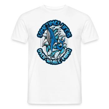 Manchmal Ist Das Leben Zu Schön, Um Wahr Zu Sein - Männer T-Shirt - Weiß - Vorne - AI Model Male 178 dark (178cm)