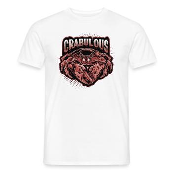 Crabulous Funny Crab Lovers - Men's T-Shirt - white - Front - AI Model Male 178 dark (178cm)