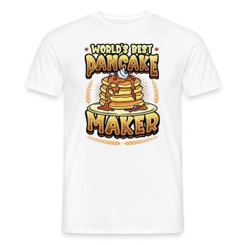 Der Beste Pfannkuchenmacher Der Welt - Männer T-Shirt - Weiß - Vorne - AI Model Male 178 dark (178cm)