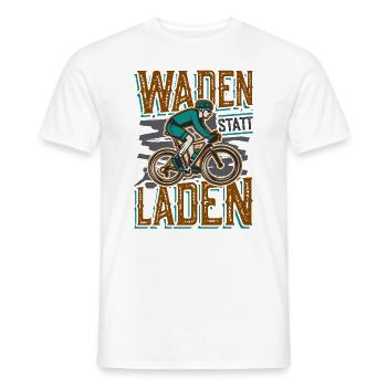 Waden Statt Laden, Mountain Bike - Männer T-Shirt - Weiß - Vorne - AI Model Male 178 dark (178cm)