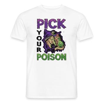 Choose your poison, Halloween, snake - Men's T-Shirt - white - Front - AI Model Male 178 dark (178cm)
