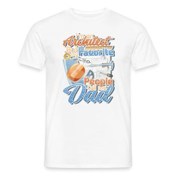 Je suis architecte - T-shirt homme - blanc - Devant - AI Model Male 178 dark (178cm)