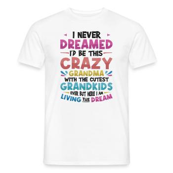 Une grand-mère fière aime ses petits-enfants - T-shirt homme - blanc - Devant - AI Model Male 178 dark (178cm)