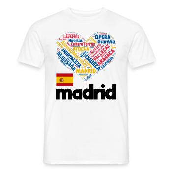Madrid - Männer T-Shirt - Weiß - Vorne - AI Model Male 178 dark (178cm)