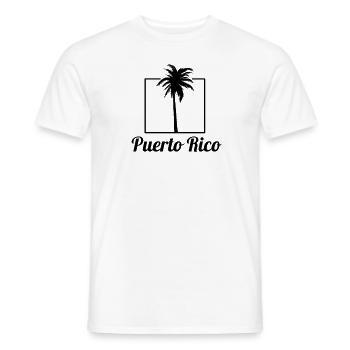 Puerto Rico Palm Tree Holiday Trip Souvenir - Männer T-Shirt - Weiß - Vorne - AI Model Male 178 dark (178cm)
