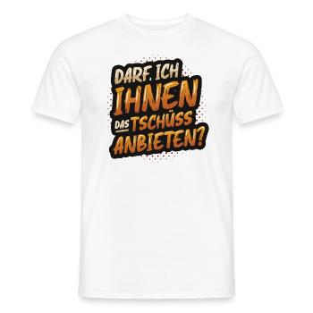 Darf Ich Ihnen Das Tschüss Anbieten - Männer T-Shirt - Weiß - Vorne - AI Model Male 178 dark (178cm)