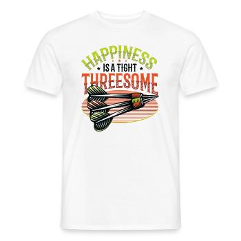 La chance est un trio proche, fléchettes - T-shirt homme - blanc - Devant - AI Model Male 178 dark (178cm)