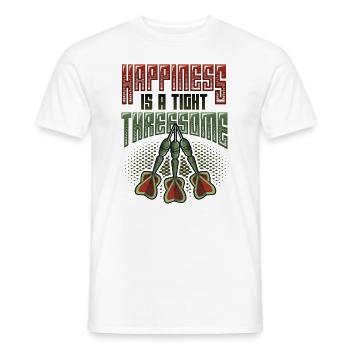 La chance est un trio proche, fléchettes - T-shirt homme - blanc - Devant - AI Model Male 178 dark (178cm)
