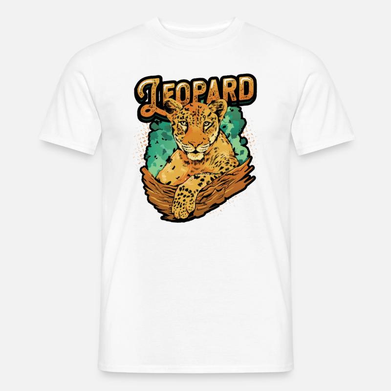 Leopard Lover Leopard Print - Männer T-Shirt - Weiß
