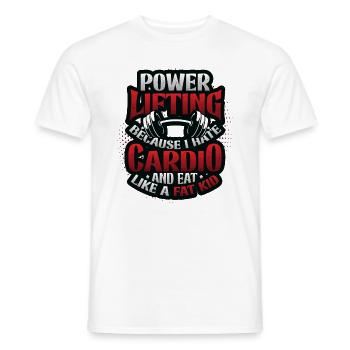Drôle d’haltérophilie de puissance - T-shirt homme - blanc - Devant - AI Model Male 178 dark (178cm)