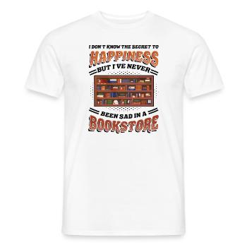 Bookseller, librarian, book lover - Men's T-Shirt - white - Front - AI Model Male 178 dark (178cm)