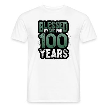 Von Gott Gesegnete Ordensleute Für 100 Jahre - Männer T-Shirt - Weiß - Vorne - AI Model Male 178 dark (178cm)