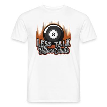 Moins parler, plus de craie - T-shirt homme - blanc - Devant - AI Model Male 178 dark (178cm)