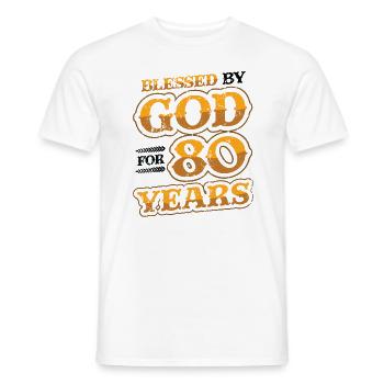 Von Gott Gesegnete Ordensleute, Seit 80 Jahren - Männer T-Shirt - Weiß - Vorne - AI Model Male 178 dark (178cm)