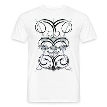 Résumé n° 66 - T-shirt homme - blanc - Devant - AI Model Male 178 dark (178cm)