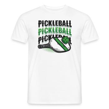 Amateurs de pickleball - T-shirt homme - blanc - Devant - AI Model Male 178 dark (178cm)