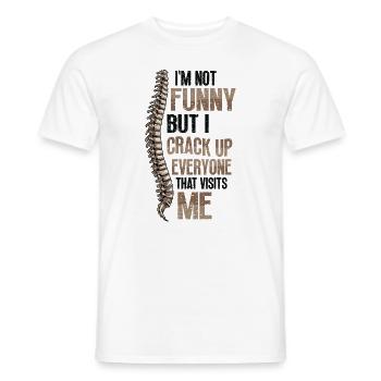 I'm not funny - Men's T-Shirt - white - Front - AI Model Male 178 dark (178cm)