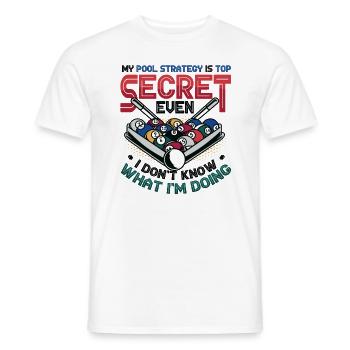 Lustiger Poolspieler, Billard-Pool-Liga - Männer T-Shirt - Weiß - Vorne - AI Model Male 178 dark (178cm)