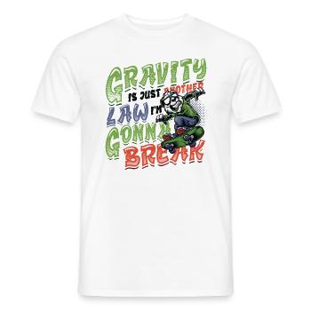 Skateboard Halfpipe, Tricks, Skateboarding - Men's T-Shirt - white - Front - AI Model Male 178 dark (178cm)