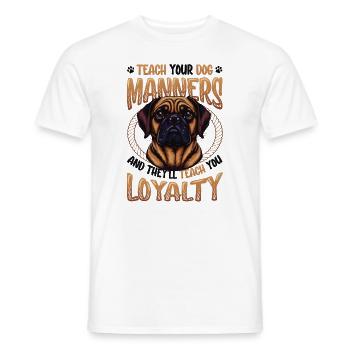Teach Your Dog Manners, Dog Trainer - Men's T-Shirt - white - Front - AI Model Male 178 dark (178cm)
