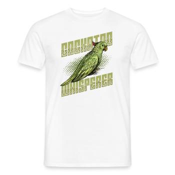 Cockatoo Whisperer, Cockatoo, Bird - Men's T-Shirt - white - Front - AI Model Male 178 dark (178cm)