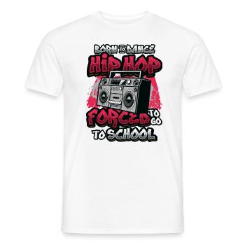 Born to Dance, Forced to Hip Hop - Men's T-Shirt - white - Front - AI Model Male 178 dark (178cm)