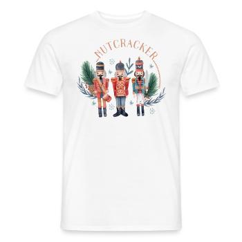 Nutcracker christmas - Men's T-Shirt - white - Front - AI Model Male 178 dark (178cm)
