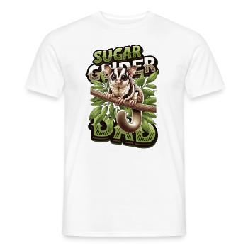 Australische Sugar Glider Kurzkopfgleitbeutler - Männer T-Shirt - Weiß - Vorne - AI Model Male 178 dark (178cm)