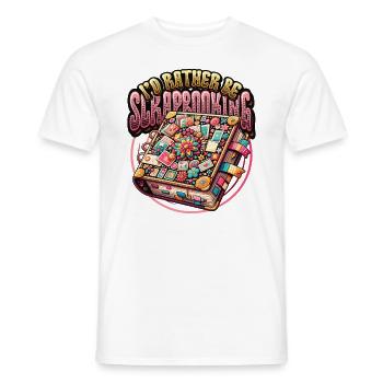 Mädchen Scrapbooking Enthusiast Scrapbook - Männer T-Shirt - Weiß - Vorne - AI Model Male 178 dark (178cm)