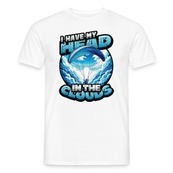 Parachutisme Parachutisme Parapente - T-shirt homme - blanc - Devant - AI Model Male 178 dark (178cm)