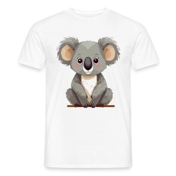 Koala - T-shirt homme - blanc - Devant - AI Model Male 178 dark (178cm)
