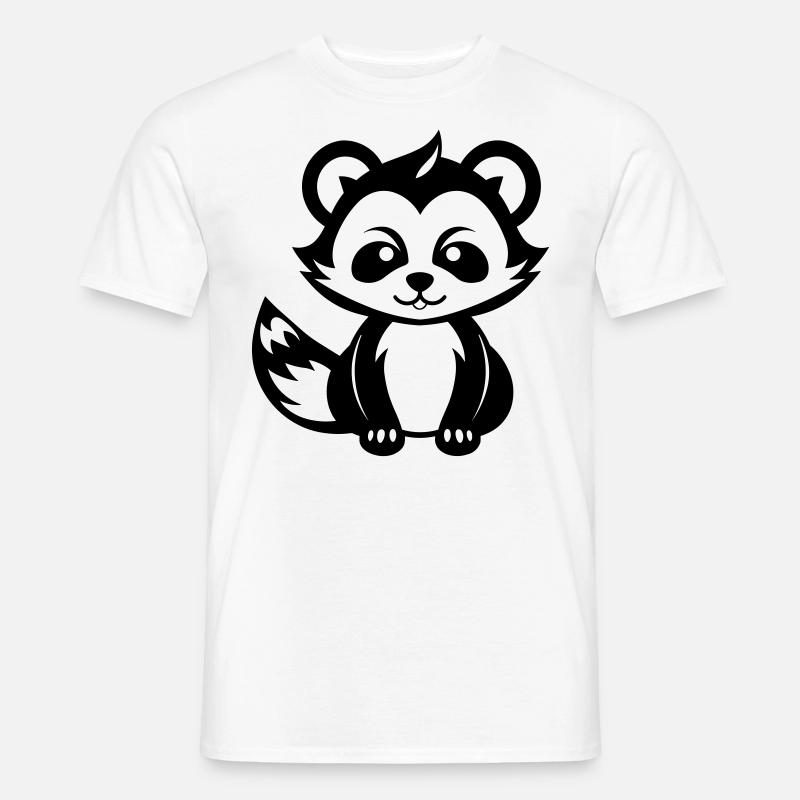 Kleiner Panda - Männer T-Shirt - Weiß