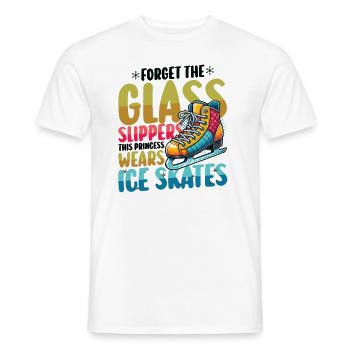 Patinage sur glace Patinage sur glace Patinage artistique - T-shirt homme - blanc - Devant - AI Model Male 178 dark (178cm)